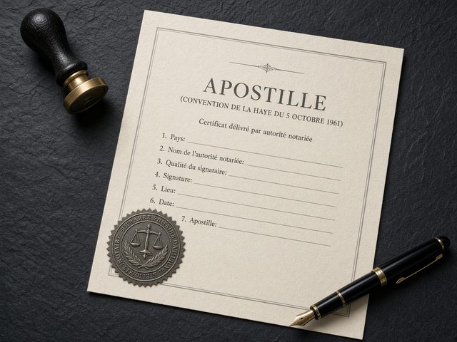 Notarial seal on legalised papers