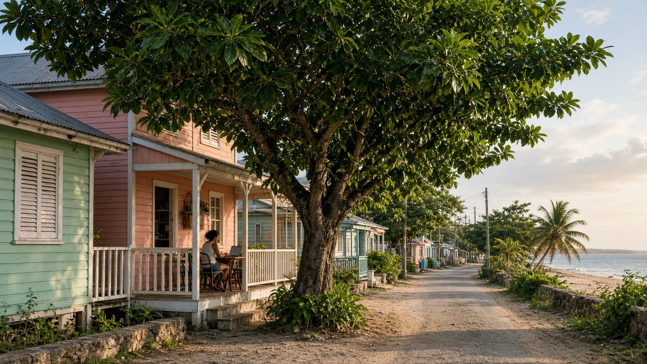 Barbados street cafe